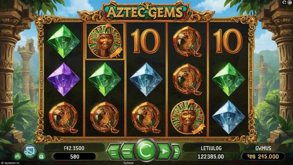 Aztec Gems, slot klasik, pola receh