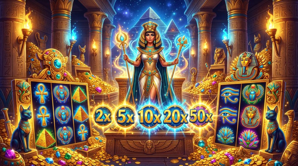 Cleocatra, pola multiplier, slot kucing