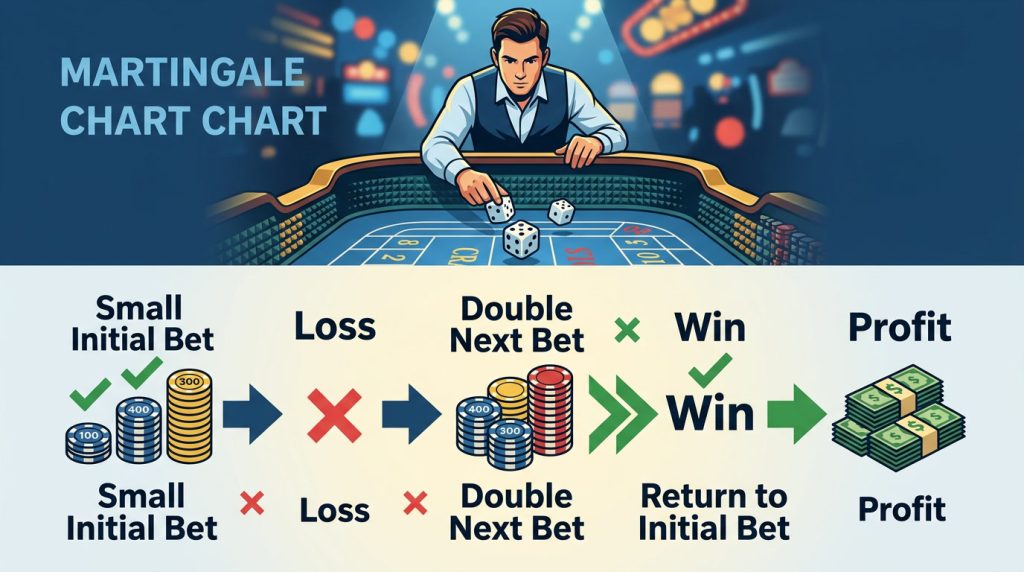 Strategi Martingale, teknik betting slot