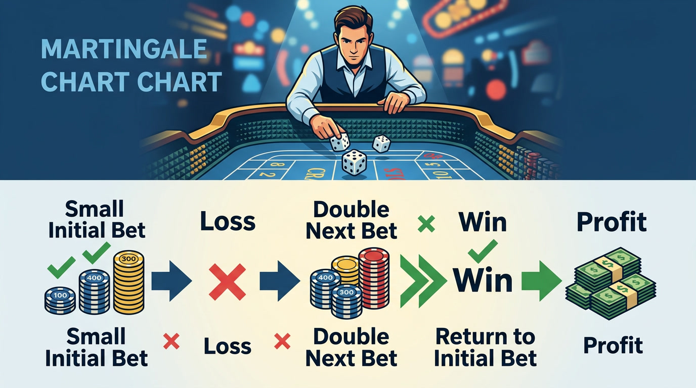 Strategi Martingale, teknik betting slot
